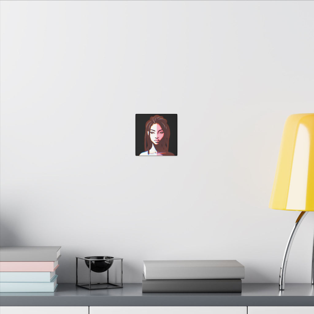 Split-Tone Portrait Canvas Print — Modern