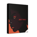 Side Eye Noir Portrait – Bold Afro Chic Portrait Art