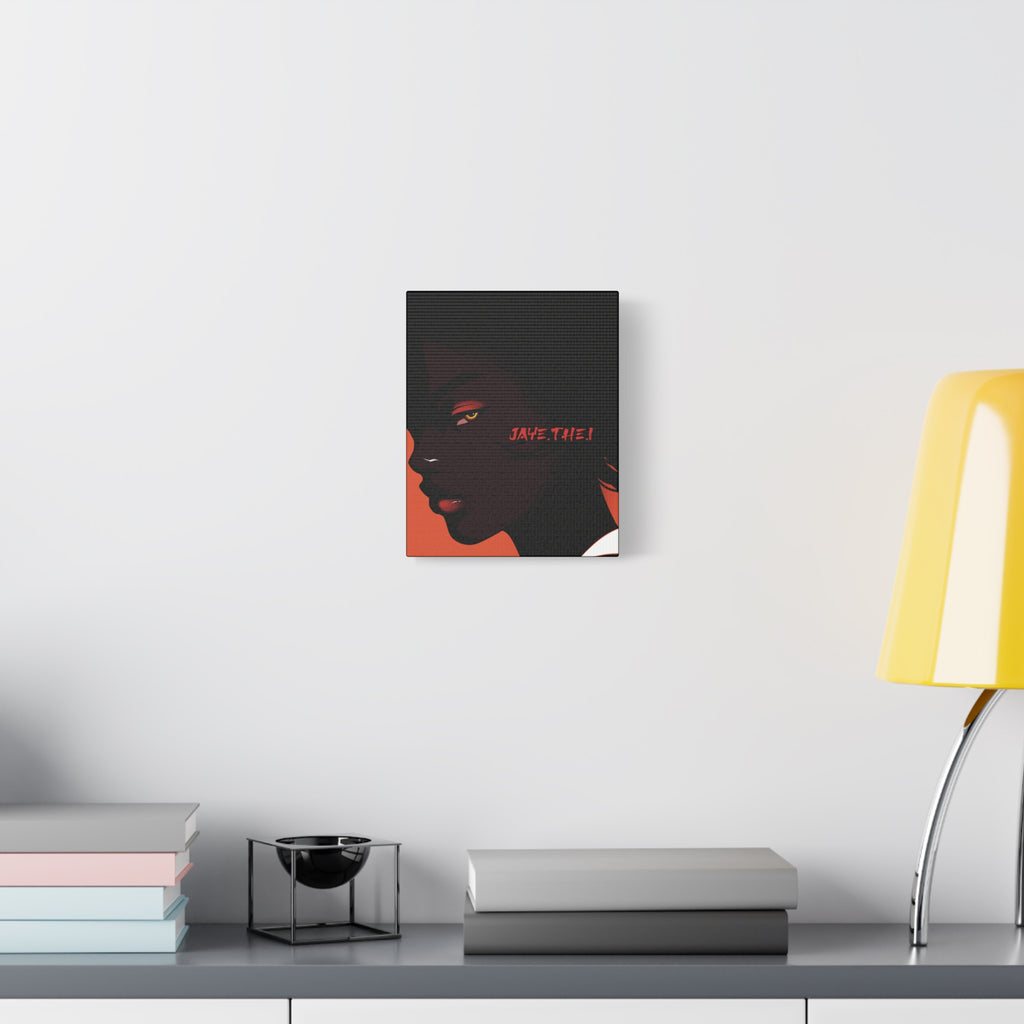 Side Eye Noir Portrait – Bold Afro Chic Portrait Art
