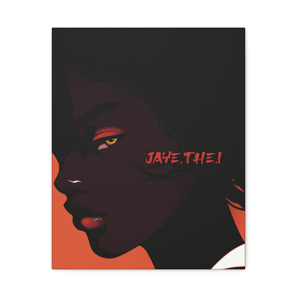 Side Eye Noir Portrait – Bold Afro Chic Portrait Art