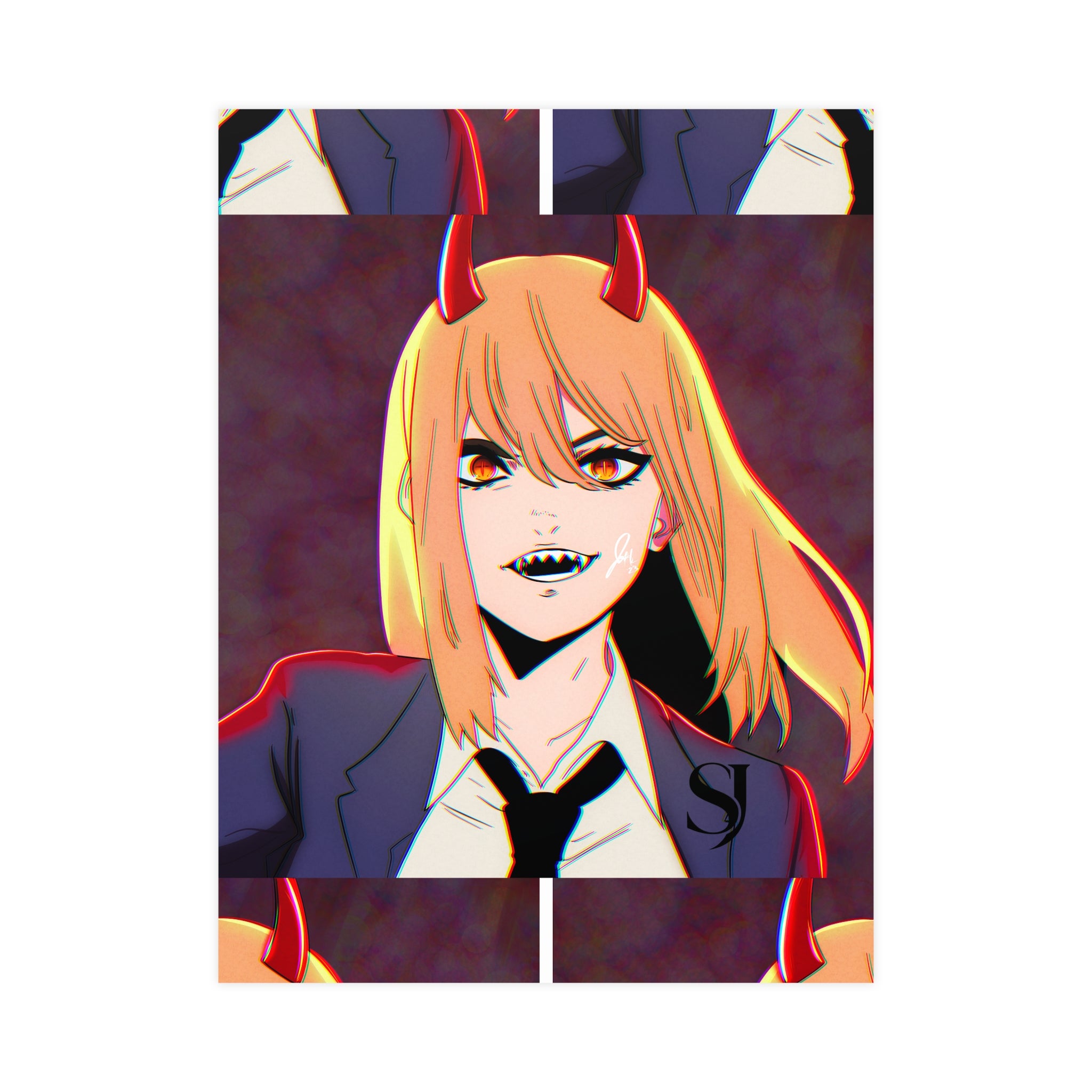 Chainsaw Man Power Matte Poster — Anime Devil Girl Wall Art (Vertical & Horizontal)