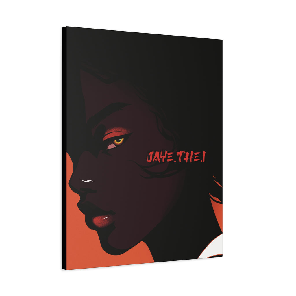 Side Eye Noir Portrait – Bold Afro Chic Portrait Art