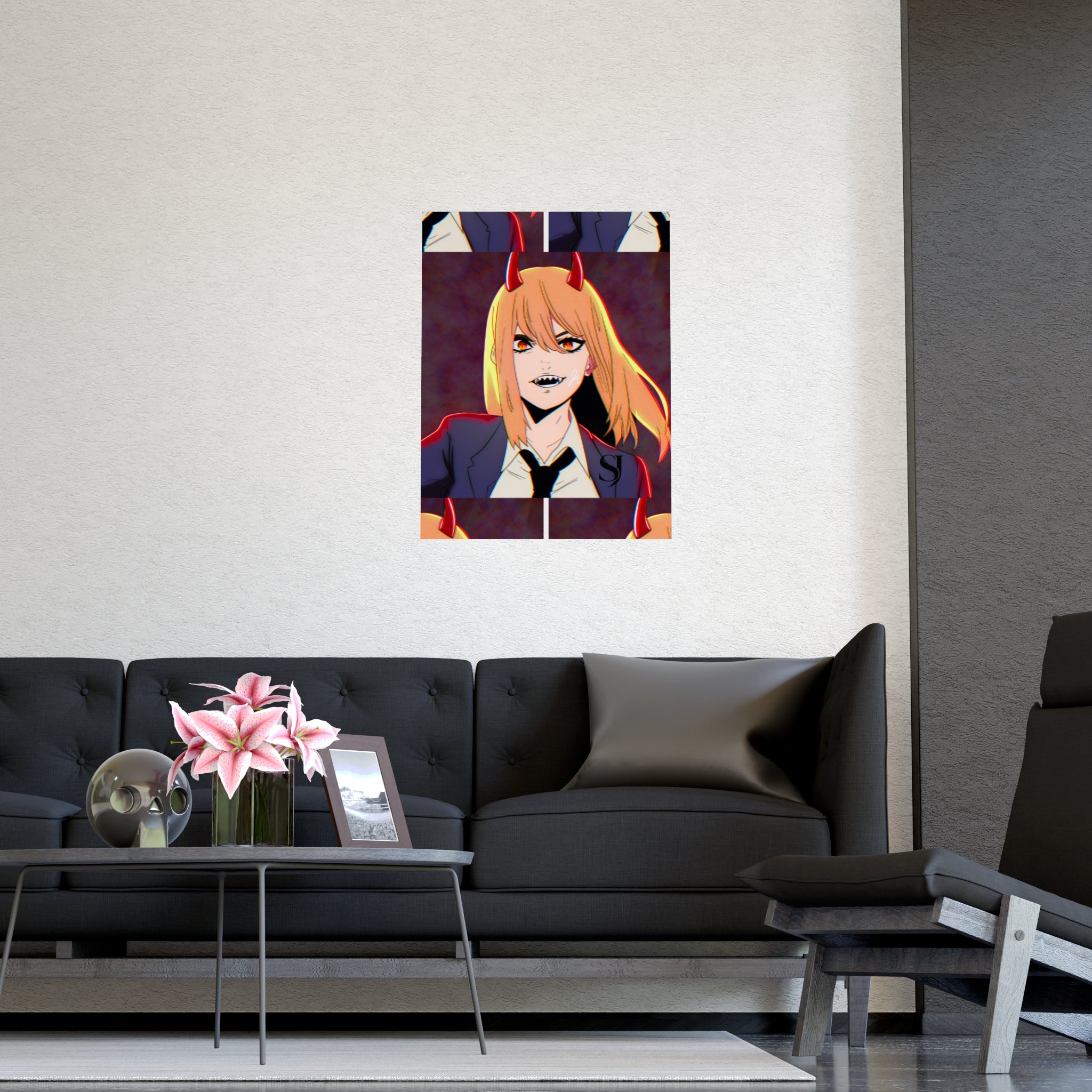 Chainsaw Man Power Matte Poster — Anime Devil Girl Wall Art (Vertical & Horizontal)
