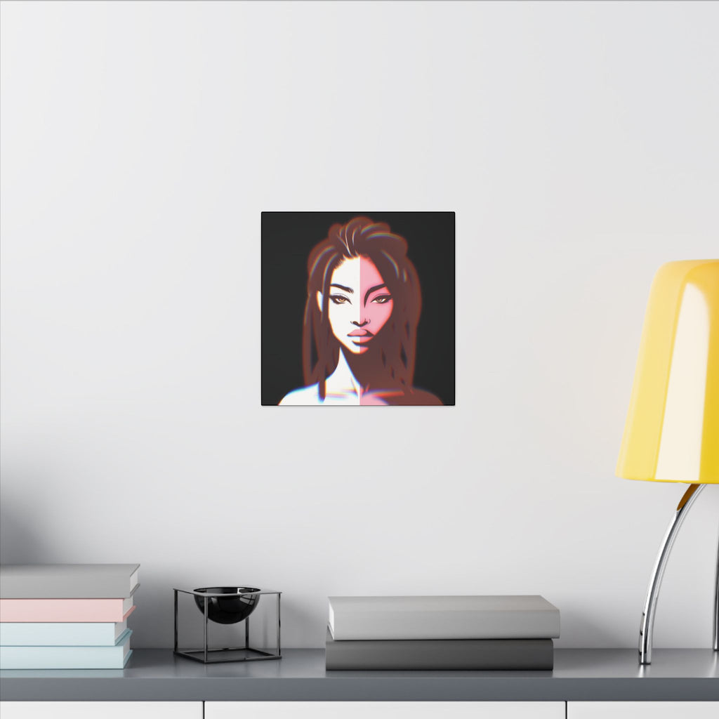 Split-Tone Portrait Canvas Print — Modern
