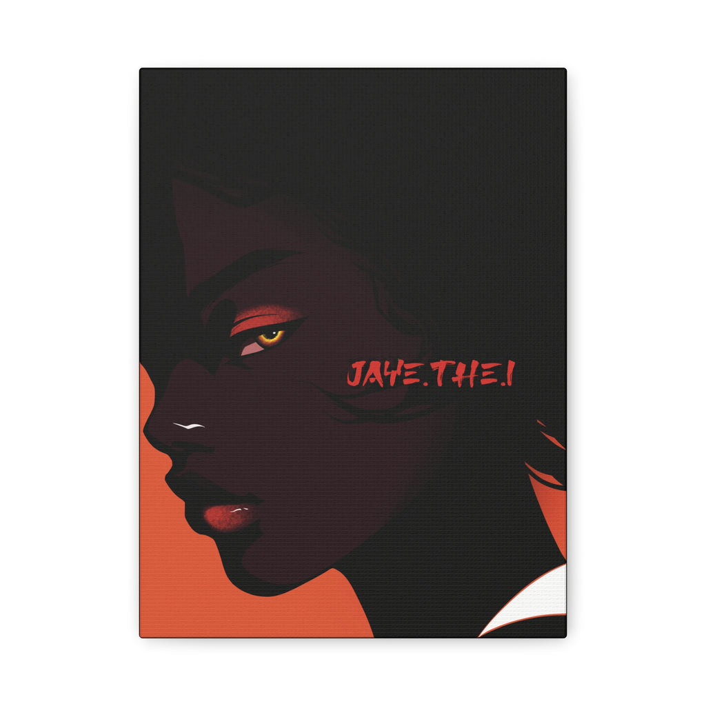 Side Eye Noir Portrait – Bold Afro Chic Portrait Art