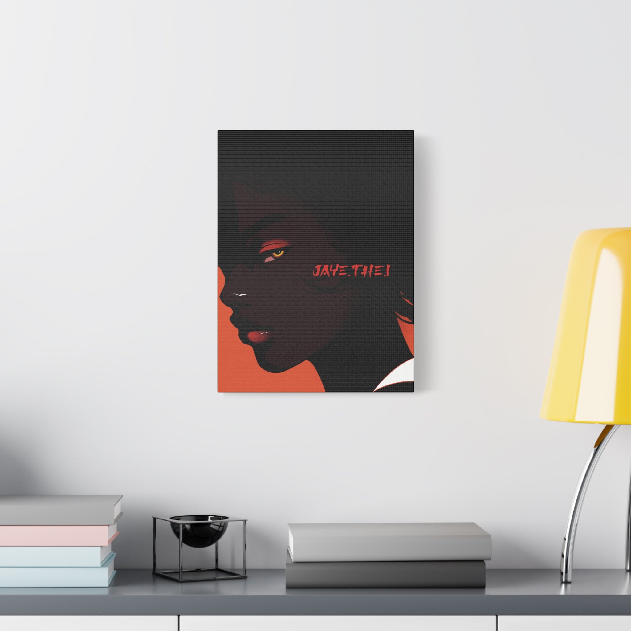 Side Eye Noir Portrait – Bold Afro Chic Portrait Art