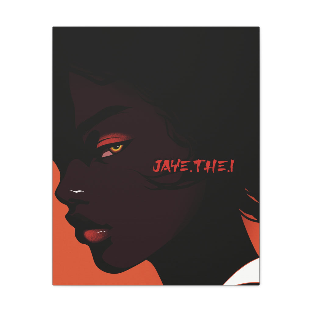 Side Eye Noir Portrait – Bold Afro Chic Portrait Art