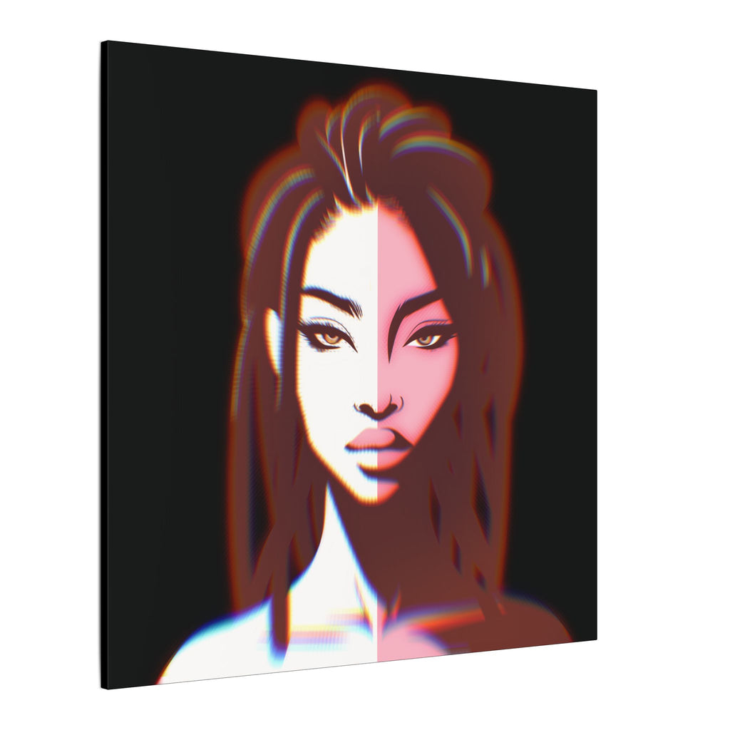 Split-Tone Portrait Canvas Print — Modern